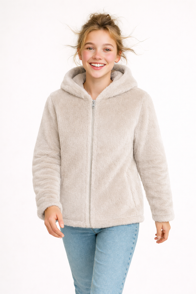 ECO PELLICCIA DONNA X-CAPE CAPPUCCIO TASCHE ZIP ART. IPNOTIC