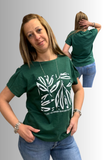 T-SHIRT DONNA TIFFOSI MANICA CORTA PARICOLLO STAMPA RICAMO  COTONE ART. 10059899