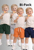 SHORTS BAMBINO ZIPPY 2 PEZZI JERSEY COTONE ELASTICO COULISSE ART. ZBBAP0402-26019