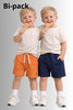 SHORTS BAMBINO ZIPPY 2 PEZZI JERSEY COTONE ELASTICO COULISSE ART. ZBBAP0402-26019
