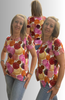 T-SHIRT DONNA  GIROCOLLO FANTASIA TRASPIRANTE GAIA B ART. 177