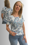 T-SHIRT DONNA GAIA B MANICA CORTA FANTASIA ART. 601/7