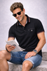 POLO UOMO IL GRANCHIO MANICA CORTA TASCHINO ZIP PIQUE COTONE ART. 62LGR57