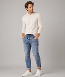JEANS RAGAZZO ZIP BOTTONE COULISSE CARROT CHIARO MARCA LOSAN ART. LMNAP0401_23007