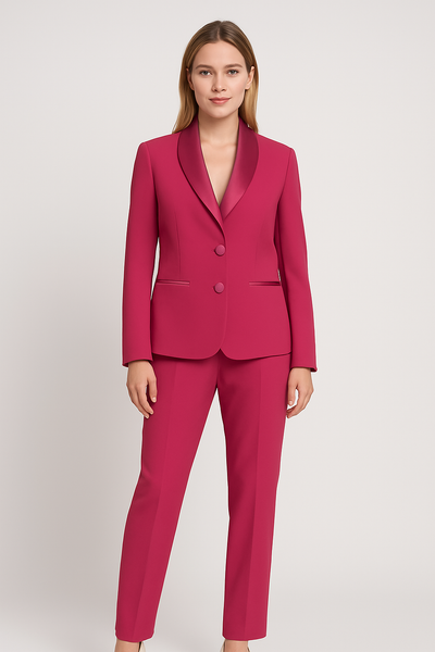 TAILLEUR DONNA BOTTONI ZIP PROFILO TASCHE FODERATA LUCIDO MORBIDA MARCA OLTRETEMPO ART. OT776-400