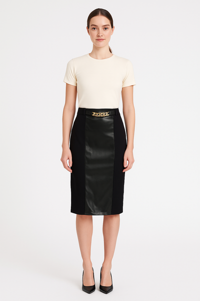 GONNA DONNA RAGAZZA LUNGA SPACCO JERSEY MARCA BARBARELLA ART. 534N