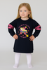 MAXI FELPA BAMBINA FELPATO PURO COTONE GIROCOLLO MARCA LOSAN ART.2267013AL