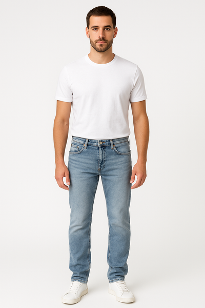 JEANS UOMO RAGAZZO CINQUE TASCHE FIT STRAIGHT MARCA GAS ART A7516 MORRIS