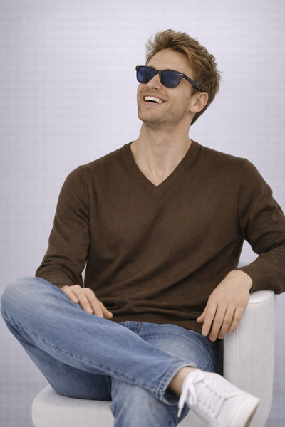 PULLOVER UOMO RE DEL MARE SCOLLO A V COTONE ART. 2.11