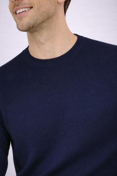 MAGLIONE COTONE UOMO RE DEL MARE GIROCOLLO ART.22.6214