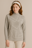 MAGLIONE DONNA RIVA TRICOT LUPETTO RICAMI ART. B315302