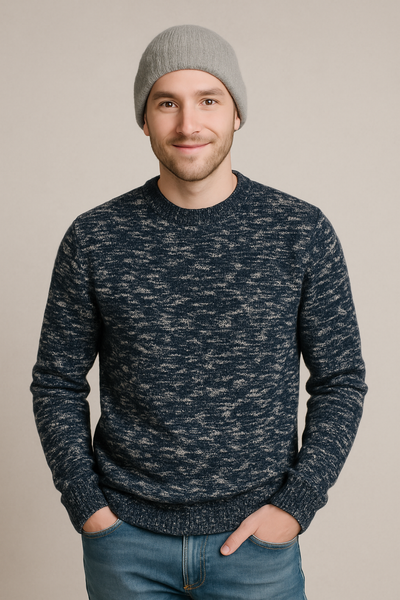 MAGLIONE UOMO CONSENSO GIROCOLLO MELANGE ART. 4509 225