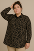 CAMICIA DONNA ELISA CASTELLI TAGLIE OVER FANTASIA MANICA LUNGA ART. 1513