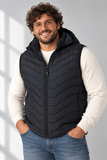 GILET UOMO SEA BARRIER TAGLIE OVER TRAPUNTATO CAPPUCCIO TASCHE ART. CONF. GIUNCO 113M