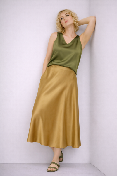 GONNA DONNA LAURA BIAGIOTTI ELASTICO LUCIDA SVASATA ART.26P1723