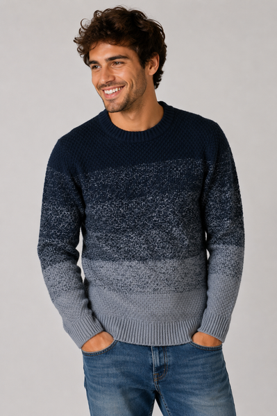 MAGLIONE UOMO RAGAZZO GIROCOLLO LAVORATO POLSINI MARCA LOSAN ART. 0202-23039