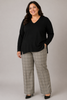 MAGLIONE CONNA CALIBRATO SCOLLO POLSINI SPACCHETTI MORBIDO MARCA LUISA VIOLA ART. M418L006643N