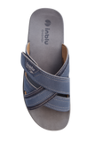 CIABATTA INBLU UOMO TOMAIA ECOPELLE SOTTOPIEDE TRASPIRANTE SUOLA GOMMA INTRECCIATA ART FN000114