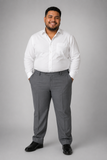 PANTALONI UOMO TAGLIE COMODE ZIP BOTTONE GANCIO TASCHE FODERATI MARCA A&P BIANCHI ART.2400