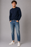 JEANS UOMO COTONE ZIP BOTTONE CINQUE TASCHE BORBIDO MARCA INCOR ART.REVOLUTION_KUR