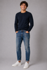 JEANS UOMO ZIP BOTTONE CINQUETASCHE RISVOLTO CATENELLA MARCA INCOR ART.SLOWLY