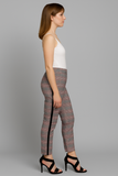 PANTALONE DONNA RAGAZZA ELEGANTE PRINCIPE DI GALLES BANDA LATERALE ELEONORA AMADEI ART.2180263