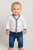 CARDIGAN NEONATO MANICA LUNGA POLSINI BOTTONI MARCA MIX'N MATCH ARNETTA ART. 70075