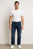 JEANS UOMO ZIP BOTTONE TASCHE SCURO STRAIGHT MARCA GAS ART. MORRIS