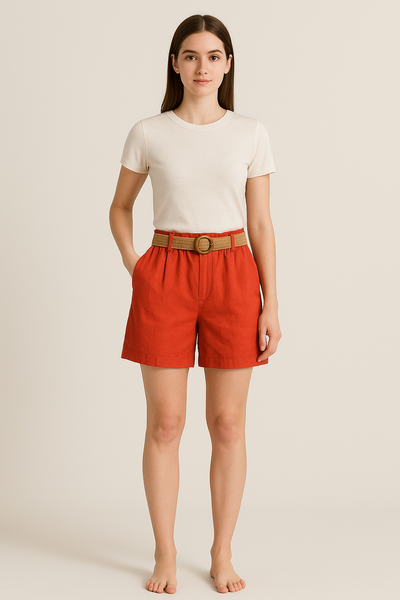 SHORTS DONNA RAGAZZA ELASTICO TASCHE MARCA MYASTREET ART. MF2321