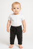 PANTALONI NEONATA ELASTICA BRILLANTINATO BORDINO MARCA LOSAN ART. 228-6026AL