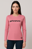 MAGLIA DONNA RAGAZZA ELASTICIZZATA GIROCOLLO MANICA LUNGA LOGO MARCA GIVOVA ART.7421M0054