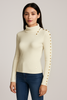 MAGLIONE DONNA RAGAZZA SCOLLO A BARCA CON BORCHIE MARCA GRIFFAI ART. 4171