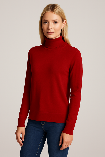 MAGLIONE DONNA DOLCEVITA POLSINI FASCIA RASATA MARCA COVERI ART. DC801