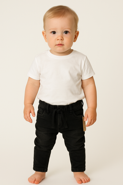 PANTALONE NEONATO BABY 4 TASCHE ELASTICO REGOLABILE MARCA LOSAN ART.1256039AL