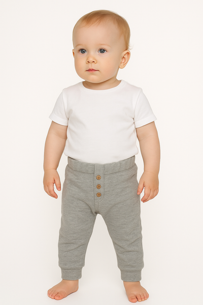 PANTALONE NEONATO BABY TUTA MORBIDO CALDO ELASTICO IN VITA MARCA LOSAN ART.1276026AL
