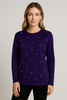MAGLIONE DONNA RAGAZZA GIROCOLLO PERLE STRASS MARCA COVERI ART. DC1077