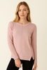 MAGLIONE DONNA RAGAZZA LANA GIROCOLLO SPACCHI TRECCE MARCA VALERIA GHITTORI ART. 1074