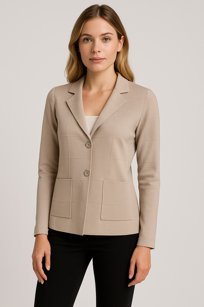 MAGLIONE DONNA RAGAZZA GIACCA QUADRI TASCHE BOTTONI MARCA RIVA TRICOT ART. B116702