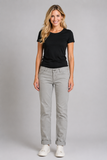 PANTALONI DONNA REGULAR FIT ZIP BOTTONE MARCA KAREN KATE ART. KIM