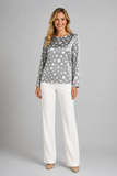 CASACCA BLUSA CAMICIA VISCOSA DONNA RAGAZZA ELEGANTE SCOLLO TONDO MARIA BELLENTANI ART.5350