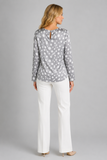 CASACCA BLUSA CAMICIA VISCOSA DONNA RAGAZZA ELEGANTE SCOLLO TONDO MARIA BELLENTANI ART.5350