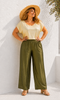 PANTALONE DONNA ELISA CASTELLI CONFORMATO ELASTICO TASCHE LARGO MORBIDO CANGIANTE ART.18084