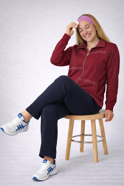 TUTA DONNA CAMPANOLO GARZATA FULL ZIP TASCHE PANTALONE ART. 8E76257