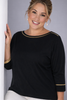 MAGLIA DONNA GAIA PIU TAGLIE OVER MANICHE 3/4 VISCOSA LUREX  ART. 552