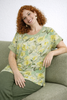 T-SHIRT DONNA GAIA PIU TAGLIE OVER FANTASIA VISCOSA ART. 500