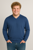 MAGLIONE UOMO RE DEL MARE TAGLIE OVER SCOLLO V LANA ART.120 11X