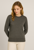 MAGLIONE DONNA GAIA B GIROCOLLO LUREX RIGHE VISCOSA ART. 331