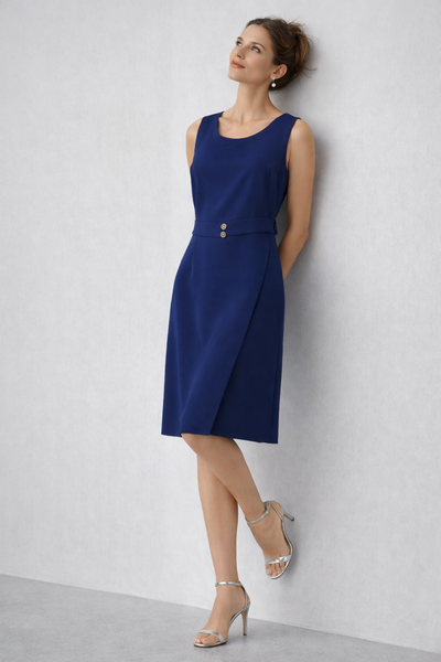 ABITO DONNA GABRIELLA ZIP SMANICATO SPACCO ELEGANTE ART.ILARY