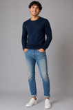 JEANS UOMO ZIP BOTTONE SCHIARITO MARCA INCOR ART.BRONZO