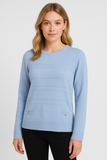 MAGLIONE DONNA RAGAZZA GIROCOLLO LANA LAVORATO MARCA TENEREZZA ART. Z9349/BOT